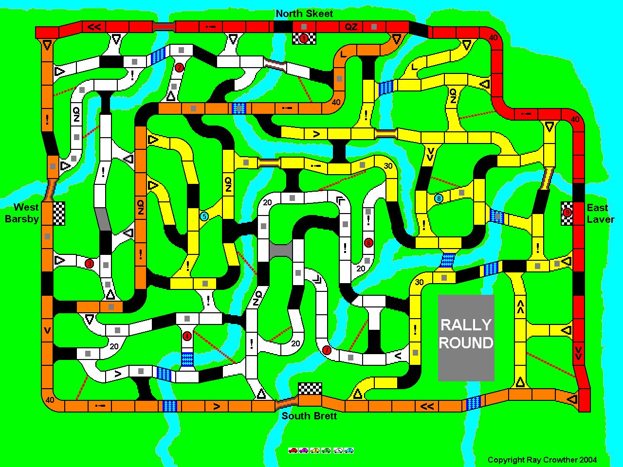 Rally Round Sample Route - Click to Enlarge